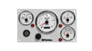 Perkins Marine Engine Instrument Panel 4 Premier Gauges (Made in USA)
