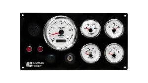Lehman Power Diesel Marine Panel - 5 Premier Gauges (Made in USA)