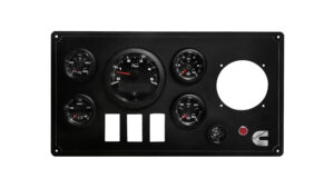 Cummins Custom Panel with 5 OceanLink VDO Gauges + Custom Rocker Switches + Custom NMEA Universal Engine Gateway Monitor (Made in USA)