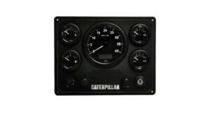 Caterpillar Diesel Engine Marine Instrument Electronic Panel with 5 ViewLine VDO Gauges (Made in USA)