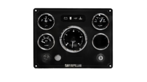 Caterpillar Custom Diesel Engine Marine Instrument Panel with 5 Premier Gauges (Made in USA)