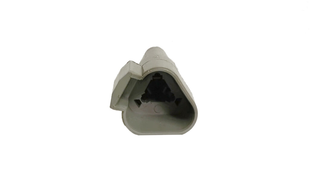 Deutsch DT Series 3-Pin Connector Kit - Male & Female, IP67, 14 AWG, Black (E008 Pigtail Harness)