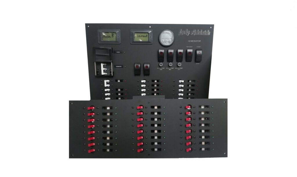 SET OF AC/DC POWER DISTRIBUTION PANELS 29+ POSITION AC DC Marine Inc.