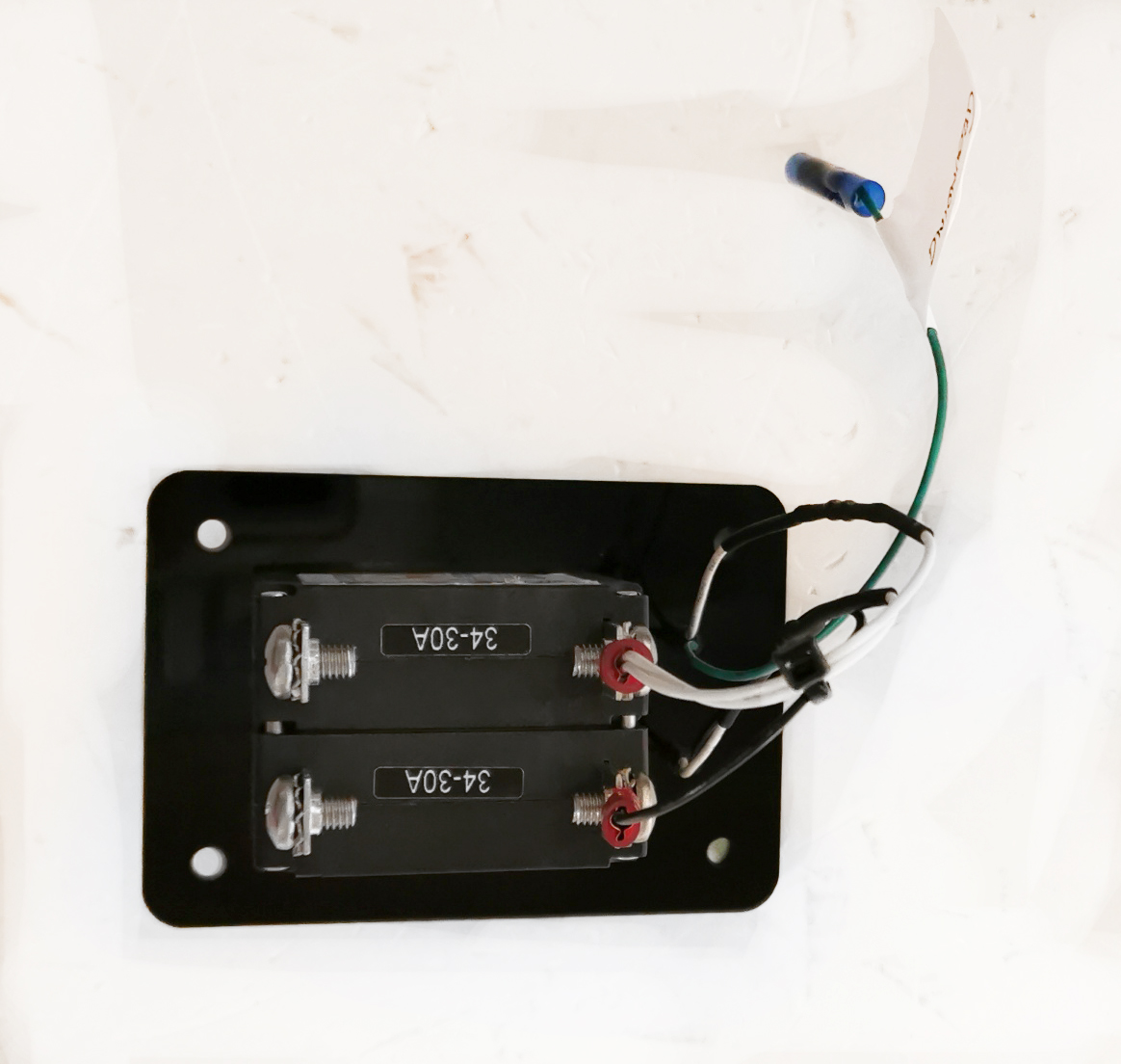 AC POWER MAIN BREAKER DISTRIBUTION PANEL with Blue Sea Systems Switches ...
