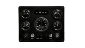 Custom Engine Marine Instrument Panel - 5 ViewLine Gauges