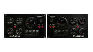 Set of Marine Instrument Panels with Sample Logo & Rocker Switches 10 OceanLink VDO Gauges for Yanmar