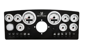 Custom Dual Engine Marine Instrument Panel - 10 OceanLink Gauges + Rocker Switches