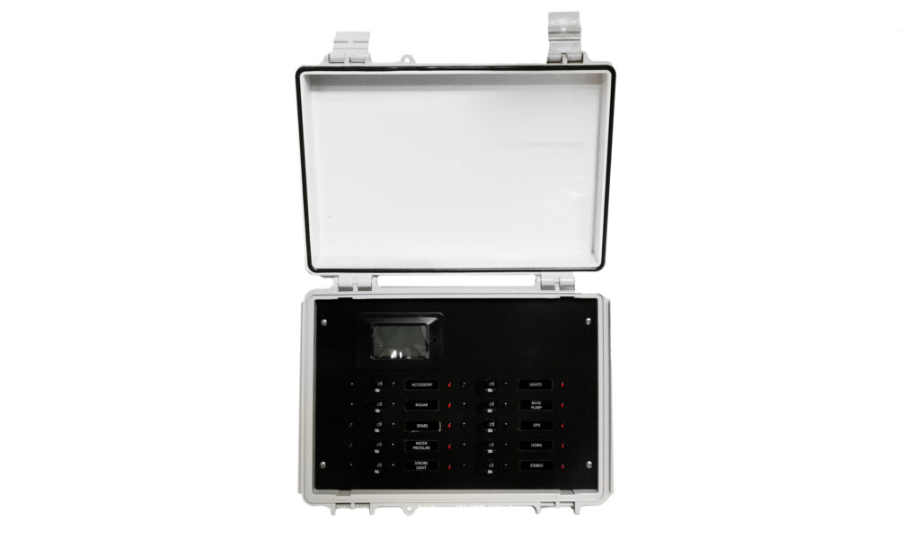15A AC Power Distribution Panel 10 Position Custom Enclosure Box with ...