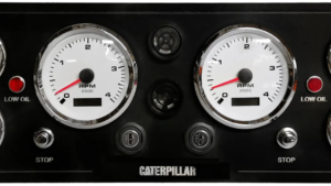 Caterpillar Diesel Dual Engine Panel 10 Premier Gauges (Made in USA)