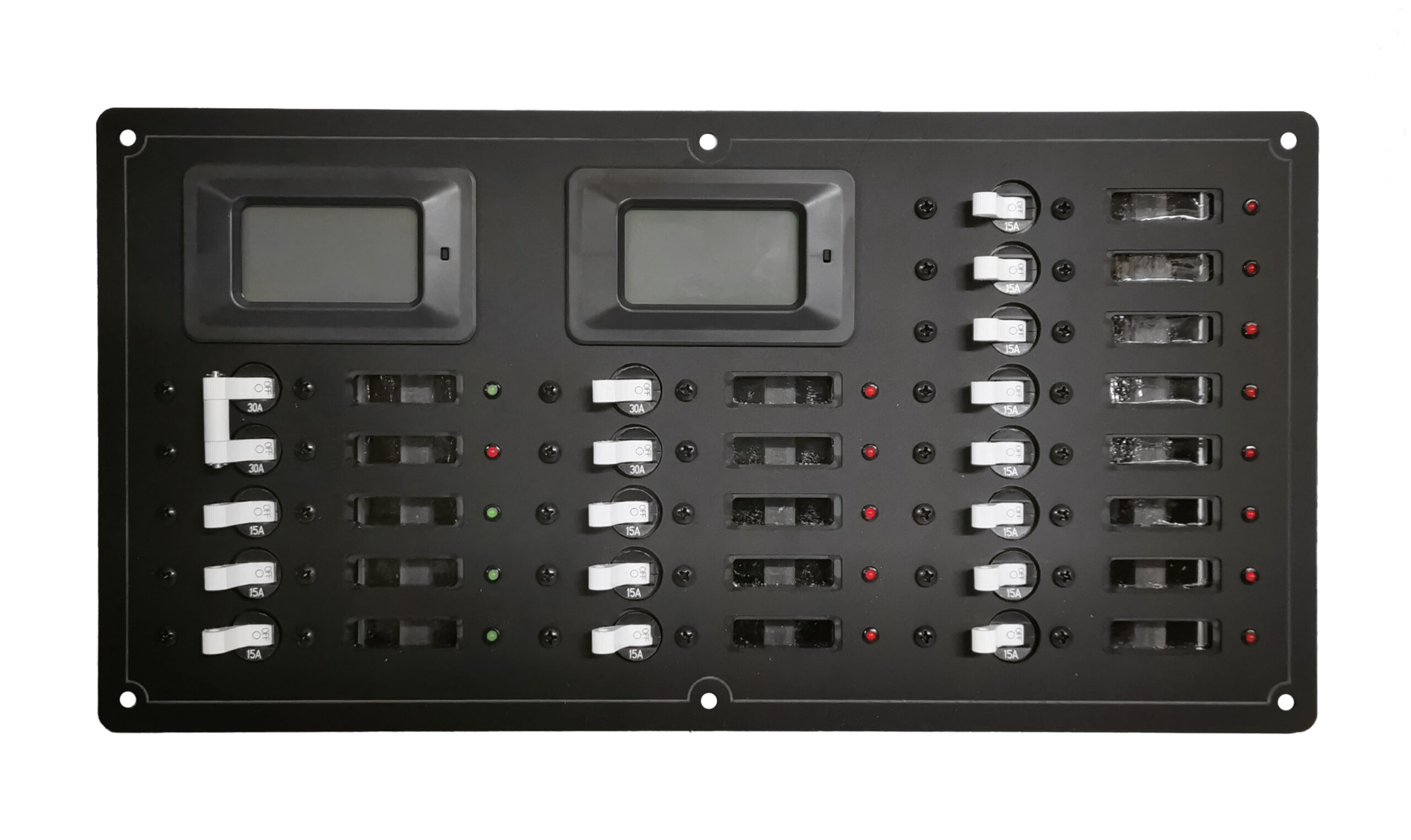 15A & 30A AC Power Distribution Panel with Blue Sea Systems Switches ...