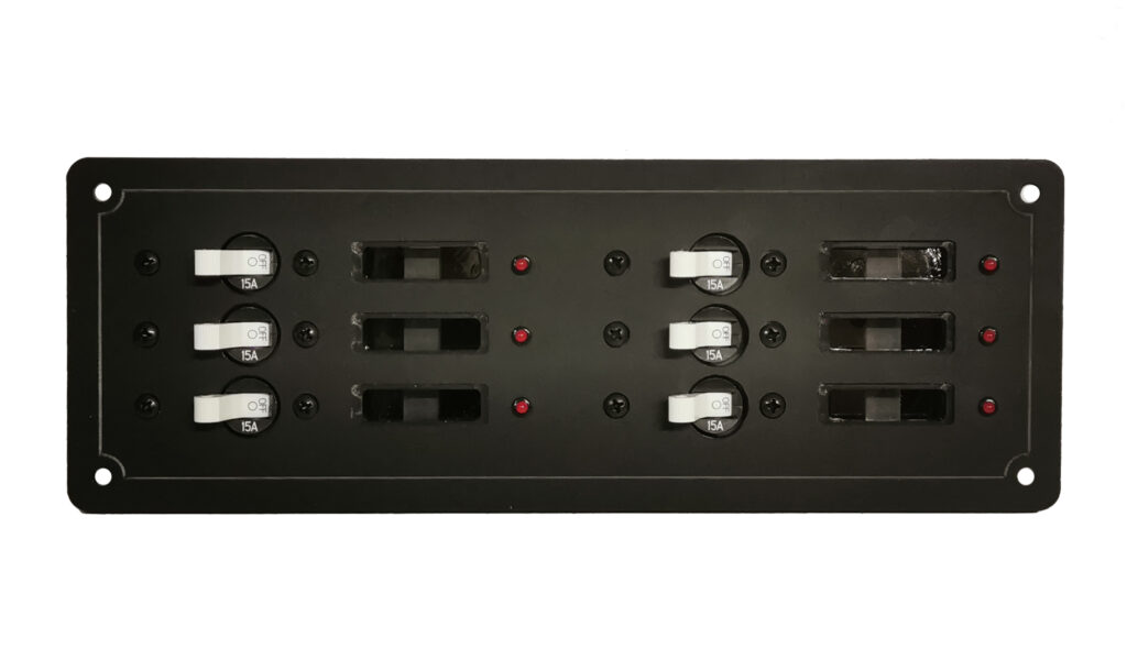 15A AC Power Distribution Panel with Blue Sea Systems Switches – AC DC ...