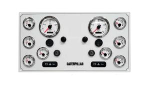 Caterpillar Custom Dual Engine Instrument Panel 10 Premier Gauges (Made in USA)