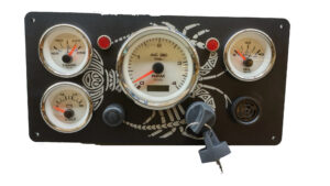Marine Engine Panel For Diesel Engine (Lobster Tattoo Series) - Made In USA