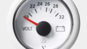 VDO Switzerland Marine 24v Voltmeter - White - Part No. A2C59512459