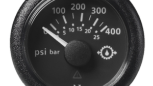 VDO Switzerland Marine Viewline 400 PSI/25 bar Pressure gauge 12/24 Volt Black - Part No. A2C59514145