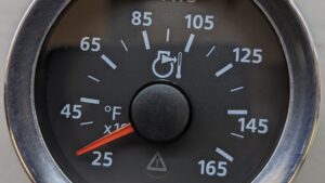 ViewLine Cockpit Glass Exhaust Pyrometer 250°F-1650°F  Black Dial w/Stainless Steel Bezel - Part No. B00136701