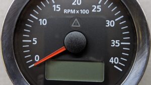ViewLine Cockpit Glass 4000 RPM Tachometer Black Dial w/Stainless Steel Bezel Part No. B00118301