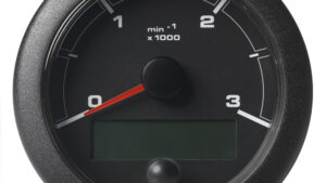 VDO 3-3/8" (85mm) OceanLink NMEA 2000 Tach - 3000 RPM - Black Dial & Bezel - Part No. A2C1065660001