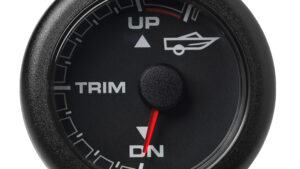VDO 2-1/16" (52mm) OceanLink Engine Trim - Up/Down - Black Dial & Bezel