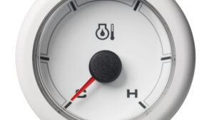 OL 52mm Engine Oil Temperature Cold-Hot 300°F - White