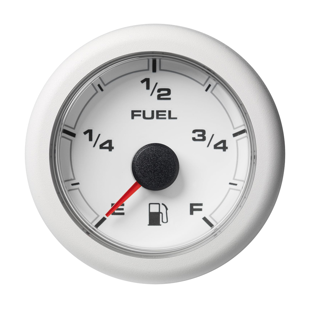 VDO 2-1/16" (52mm) OceanLink Fuel Level Empty - Full White Dial & Bezel - Image 1