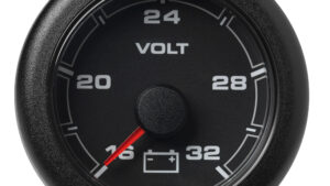 VDO 2-1/16" (52MM) OceanLink Battery Voltage 16-32 V Black Dial & Bezel