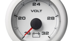 VDO 2-1/16" (52MM) OceanLink Battery Voltage 16 n 32V White Dial & Bezel
