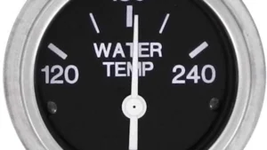 Heavy Duty Water Temperature Gauge - 120-240 Degrees Black - Part No. 80590