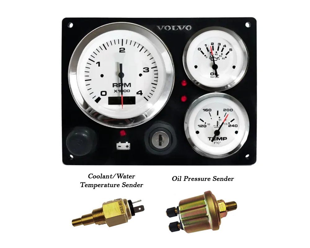 VOLVO PENTA PANEL B TYPE Panel with Senders/Alarm Switch Kit AC DC