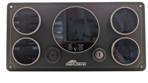 MerCruiser Black Digital Marine Panel with 5 VMH Gauges