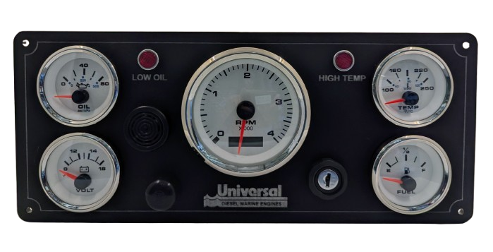 Universal Diesel Marine Panel 5 Premier Gauges (Made in USA) - Image 2