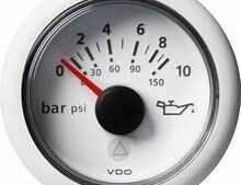 VL Engine Oil Pressure White 10 bar / 150 Psi