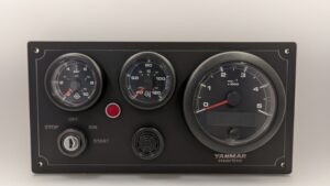 Yanmar Engine Panel 3 VDO OceanLink Gauges w/NEMA2000