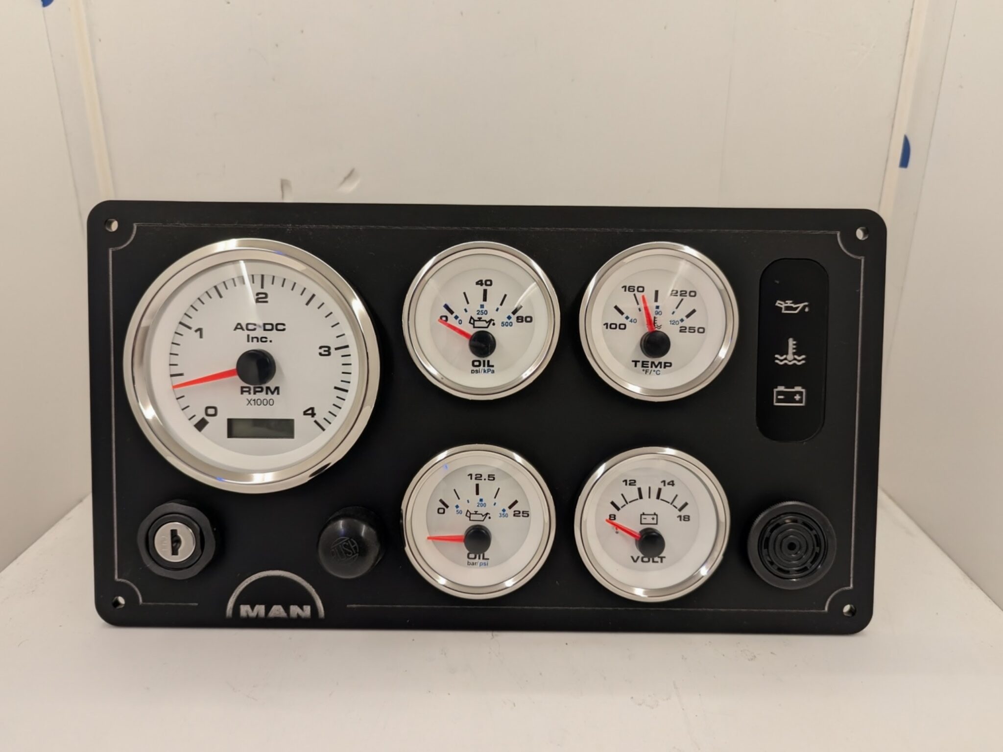 MAN Engine Marine Instrument Panel 5 Premier Gauges (Made in USA) | AC ...