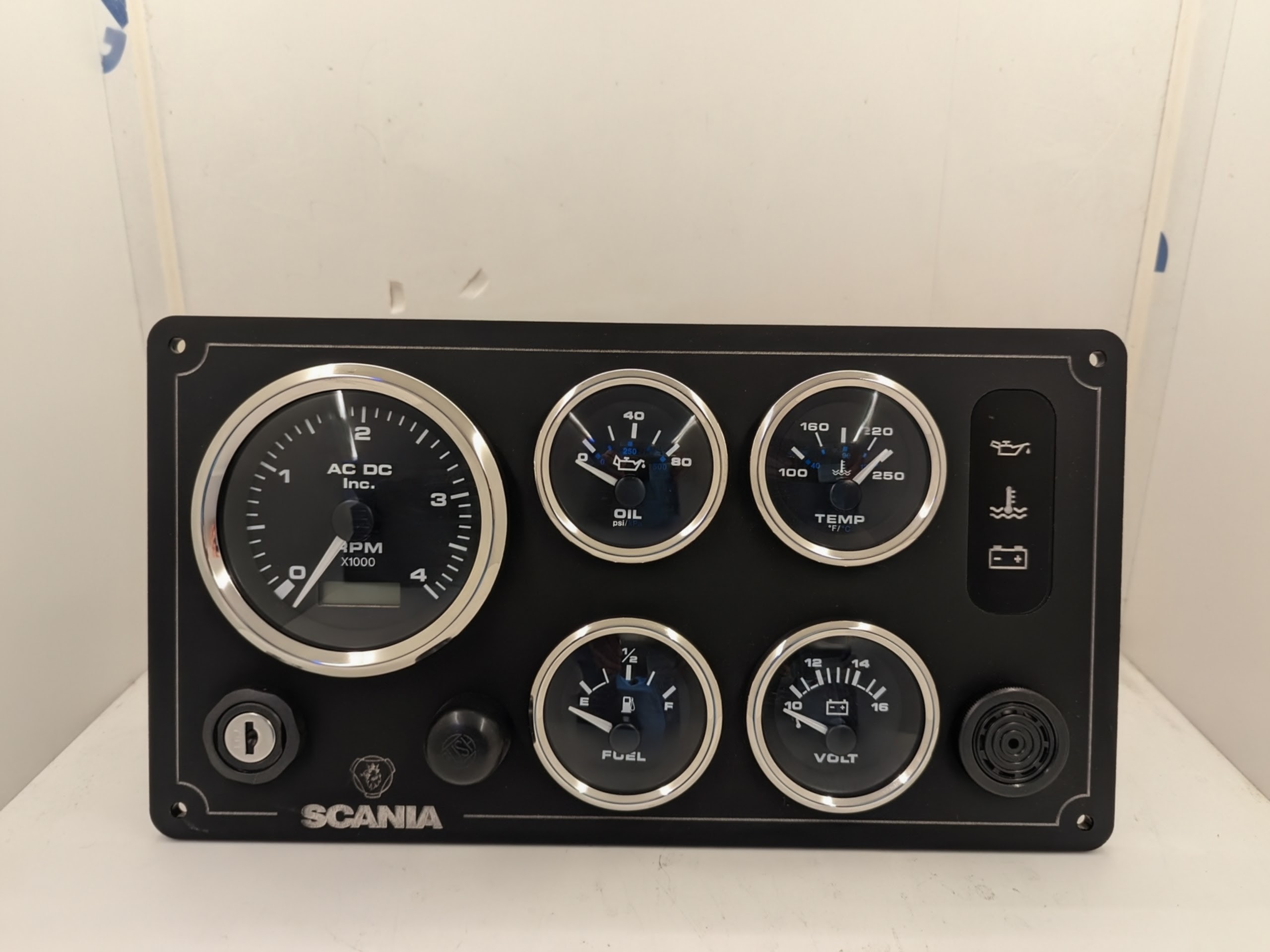 Panel Rib Scania Scania Marine Instrument Panel 5 Premier Gauges (Made in USA) | AC DC ...