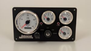 Universal Marine Engine Panel - 4 OffShore Gauges