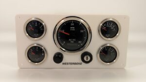 Westerbeke Marine Engine Panel - 5 Offshore Gauges