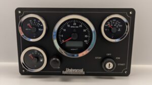 Universal Marine Engine Panel - 4 VDO Gauges (Made in Switzerland)
