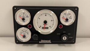 Universal Marine Engine Panel - 4 Premier Gauges (Made in USA)