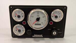 Universal Marine Engine Panel - 4 OffShore Gauges