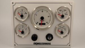 Westerbeke Engine Marine Panel - 5 Premier Gauges (Made in USA)