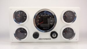 Westerbeke Marine Engine Panel – 5 VDO Gauges (Made in Switzerland)