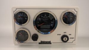 Universal Marine Engine Panel – 4 VDO Gauges (Made in Switzerland)