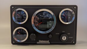 Universal Marine Engine Panel – 4 VDO Gauges (Made in Switzerland)