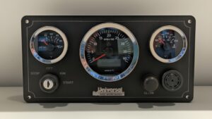 Universal Marine Engine Panel – 3 VDO Gauges (Made in Switzerland)