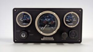 Universal Marine Instrument Panel 3 Premier Gauges (Made in USA)