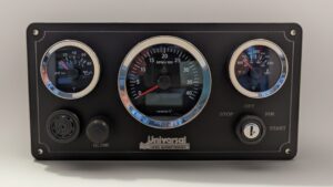 Universal Marine Engine Panel – 3 VDO Gauges (Made in Switzerland)