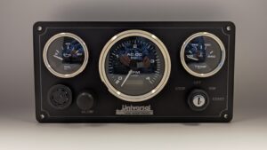 Universal Marine Instrument Panel 3 Premier Gauges (Made in USA)