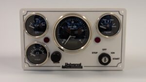 Universal Marine Instrument Panel 4 Premier Gauges (Made in USA)