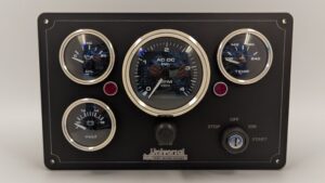 Universal Marine Instrument Panel 4 Premier Gauges (Made in USA)